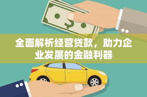 灵璧全面解析经营贷款，助力企业发展的金融利器