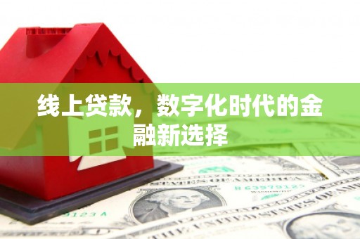 志丹线上贷款，数字化时代的金融新选择
