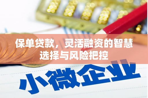 城中保单贷款，灵活融资的智慧选择与风险把控