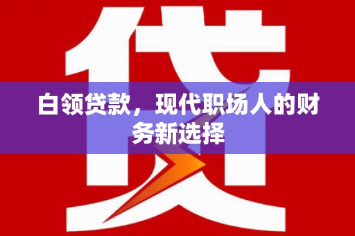 南丹白领贷款，现代职场人的财务新选择