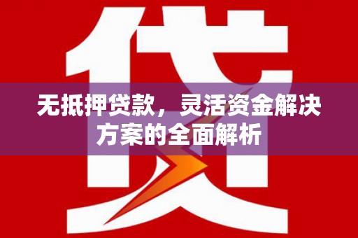 鄂伦春无抵押贷款，灵活资金解决方案的全面解析