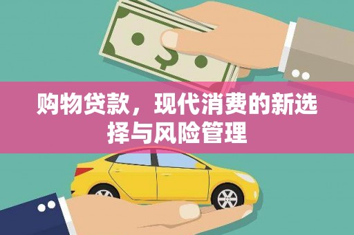南郊购物贷款，现代消费的新选择与风险管理