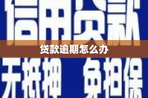 宜黄贷款逾期怎么办