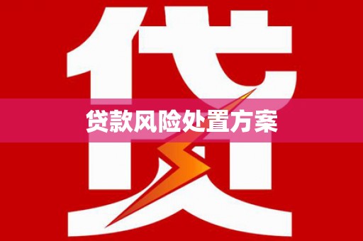 汇川贷款风险处置方案