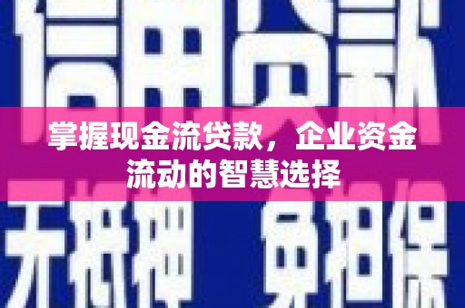 印江掌握现金流贷款，企业资金流动的智慧选择