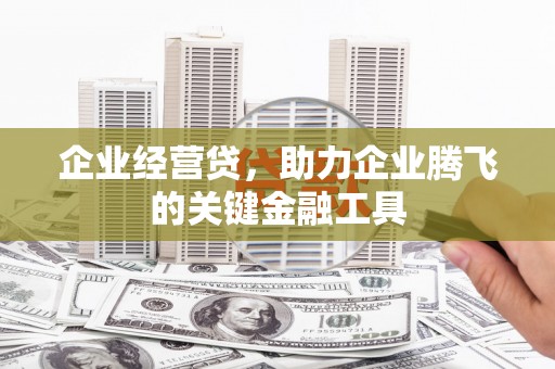 凤城企业经营贷，助力企业腾飞的关键金融工具