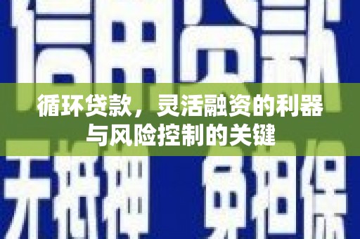 横沥循环贷款，灵活融资的利器与风险控制的关键