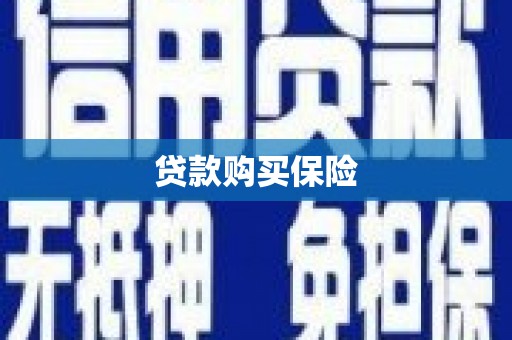 大朗贷款购买保险