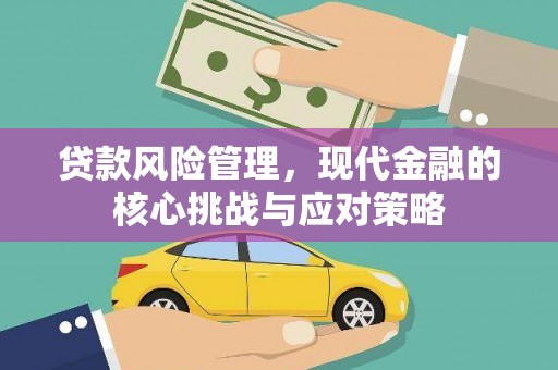 中西贷款风险管理，现代金融的核心挑战与应对策略