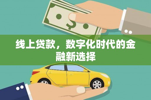 溆浦线上贷款，数字化时代的金融新选择