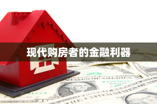 太和现代购房者的金融利器