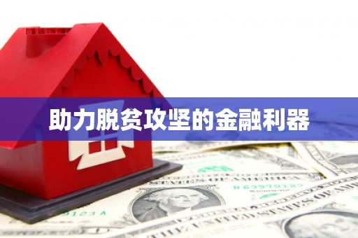 永宁助力脱贫攻坚的金融利器